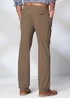 Cotton Traders Taupe Ultra Comfort 4 Way Stretch Twin Pleat Trousers - 32/L31 Image 2