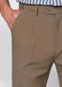 Cotton Traders Taupe Ultra Comfort 4 Way Stretch Twin Pleat Trousers - 32/L31 Image 4