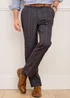 Cotton Traders Truffle Check Supreme Easy Care Trousers - 48/L27 Image 3