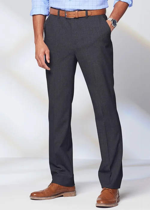 Cotton Traders Ash Grey Ultra Comfort 4 Way Stretch Trousers - 34/L29 Image 2