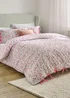 Wylder Nature Hannah Floral 100% Cotton Pink Duvet Set - Double Image 1