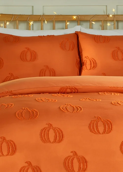 Duvet Day Pumpkin Fields Soft Touch Tufted Multicolour Duvet Set - Single Image 3