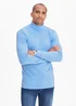 Cotton Traders Blue Frost Long Sleeve Roll Neck Top - Large Image 2