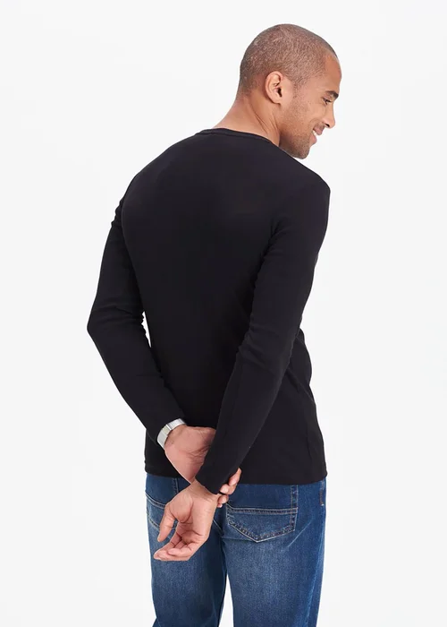 Cotton Traders Black Long Sleeve Crew Neck Base Layer - Extra small Image 2