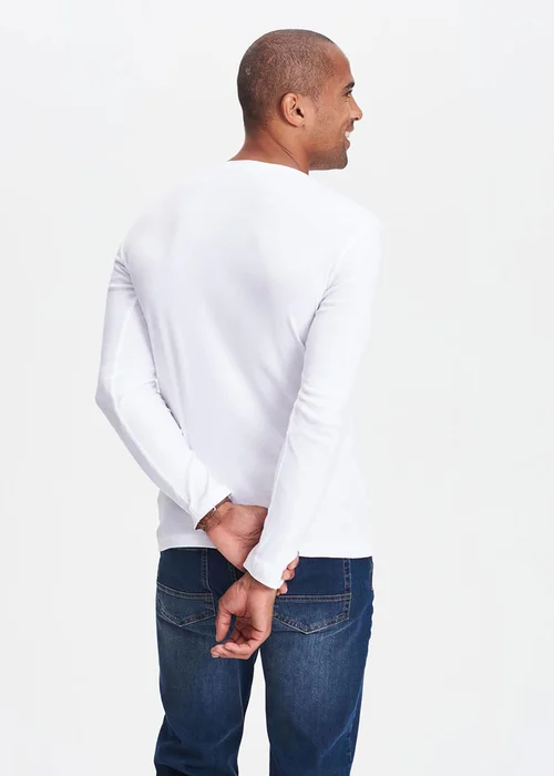 Cotton Traders White Long Sleeve Crew Neck Base Layer - Large Image 2