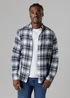 French Connection Ecru Cotton Flannel Long Sleeve Shirt - Medium Image 1