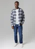 French Connection Ecru Cotton Flannel Long Sleeve Shirt - Medium Image 4