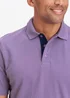 Cotton Traders Dusky Purple Short Sleeve Polo Shirt - Extra small Image 4