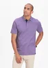 Cotton Traders Dusky Purple Short Sleeve Polo Shirt - Extra small Image 3