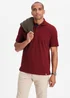 Cotton Traders Rusty Red Short Sleeve Polo Shirt - Extra small Image 1