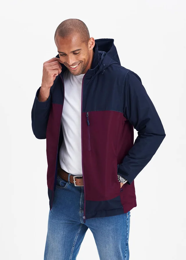 Cotton Traders Burgundy Highland Waterproof Jacket