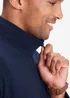 Cotton Traders Navy Recycled Microfleece Jacket - 3XL Image 3