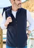 Cotton Traders Navy Recylced Microfleece Gilet - XL Image 3