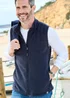 Cotton Traders Navy Recylced Microfleece Gilet - XL Image 1