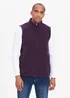 Cotton Traders Deep Violet Recylced Microfleece Gilet - XL Image 2