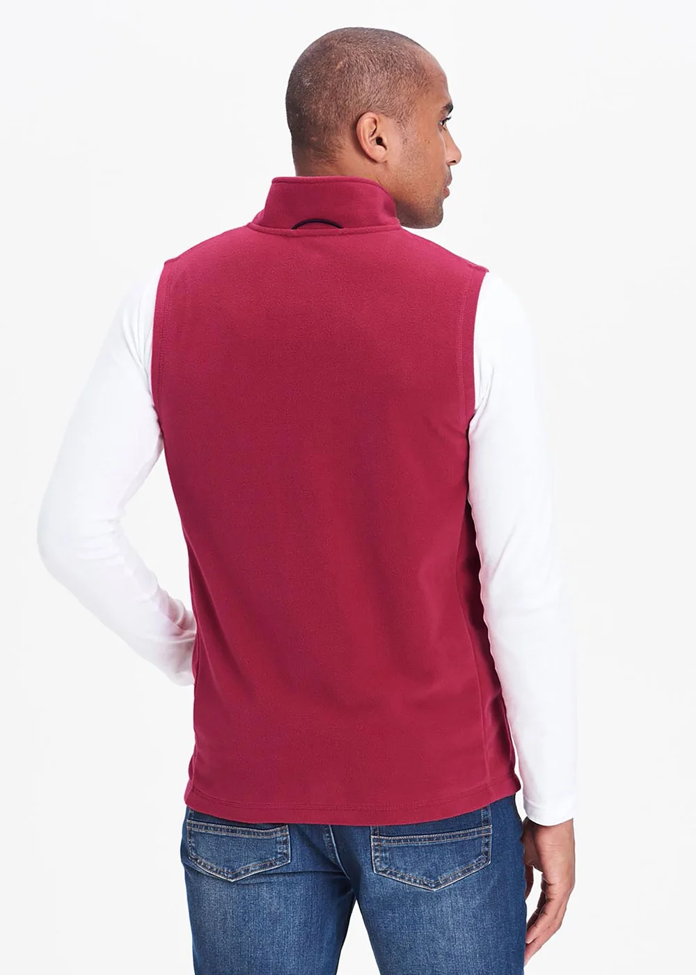 Cotton Traders Light Berry Recylced Microfleece Gilet - XL Image 2