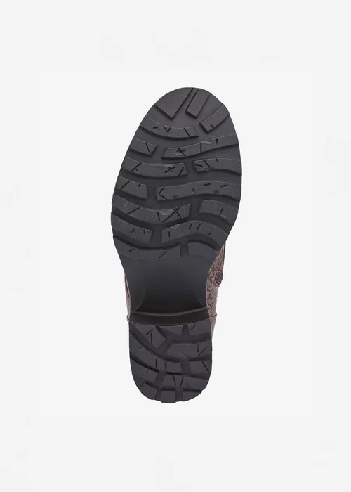 Cotton Traders Mocha Floral Lace Up Boots - Size 8 Image 4