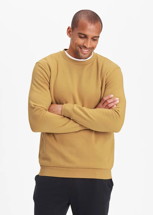 Cotton Traders Ochre Crew Neck Sweatshirt - XS Image 4