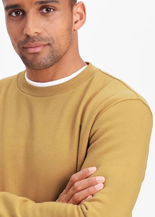 Cotton Traders Ochre Crew Neck Sweatshirt - XS Image 3