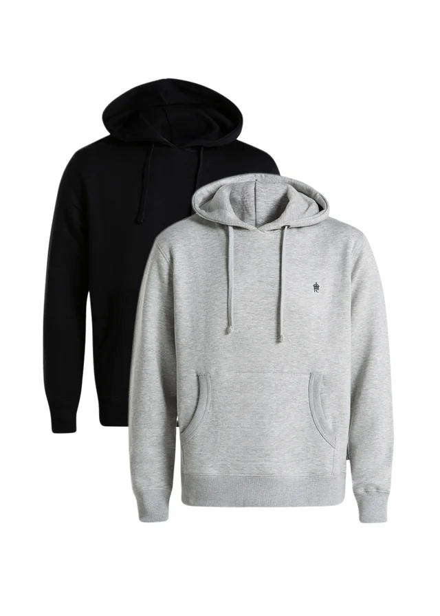 French Connection Navy Cotton Blend Hoodies 2 Pack
