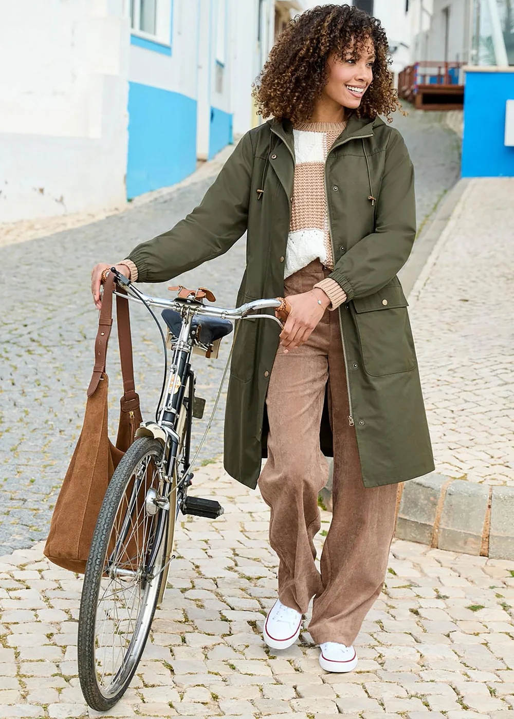 Cotton Traders Dark Forest Longline Showerproof Parka - 18 Image 1