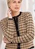 Cotton Traders Light Camel Boucle Cardigan - Size 20 Clothing Image 3