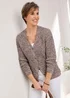 Cotton Traders Mocha Chenille V Neck Cardigan - Size 8 Image 4