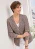 Cotton Traders Mocha Chenille V Neck Cardigan - Size 8 Image 1
