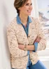 Cotton Traders Oyster Chenille V Neck Cardigan - Size 10 Image 4