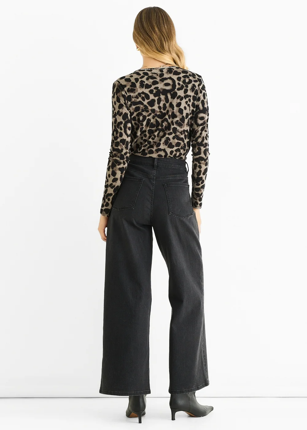 Gini London Grey Animal Wrap Jersey Bodysuit - 14 Image 2