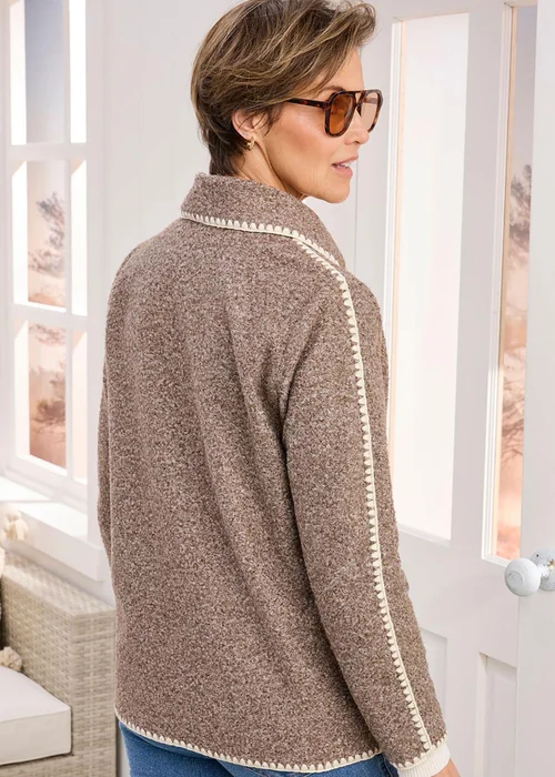 Cotton Traders Dark Chestnut Jacket With Patch Pockets - 14 Image 2