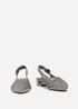 Linzi Carolina Grey Faux Leather Woven Ballet Flats - Size 7 Image 3