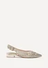 Linzi Carolina Gold Faux Leather Woven Ballet Flats - Size 8 Image 2