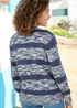 Cotton Traders Night Sky Stripe Jumper - Size 22 Image 2