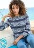Cotton Traders Night Sky Stripe Jumper - Size 22 Image 4