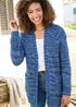 Cotton Traders Night Sky Fleck Edge To Edge Cardigan - Size 24 Image 1