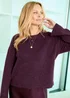 Cotton Traders Bordeaux Soft Relaxed jumper - Size 18 Clothing Image 2