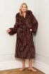JimJam Chocolate Ribbed Dressing Gown - Large/Extra Large Image 1