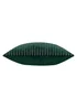 Paoletti Savoy Stripe Velvet Emerald Cushion - 50cm x 50cm Image 3