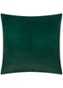 Paoletti Savoy Stripe Velvet Emerald Cushion - 50cm x 50cm Image 2
