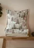 Furn Forest Festivities Velvet Natural Cushion - 50cm x 50cm Image 6