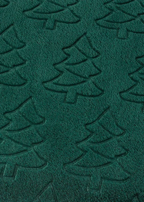 Furn Festive Trees Fleece Emerald Throw - 140cm x 180cm Image 4