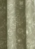 Wylder Nature Bella Floral Lined Sage Eyelet Curtain Pair - 46W X 54D (117x137cm Image 5
