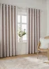 Wylder Nature Bella Floral Lined Natural Eyelet Curtain Pair - 46W X 54D (117x137cm Image 2