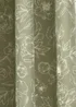 Wylder Nature Bella Floral Lined Sage Pencil Pleat Curtain Pair - 46W X 54D (117x137cm Image 5