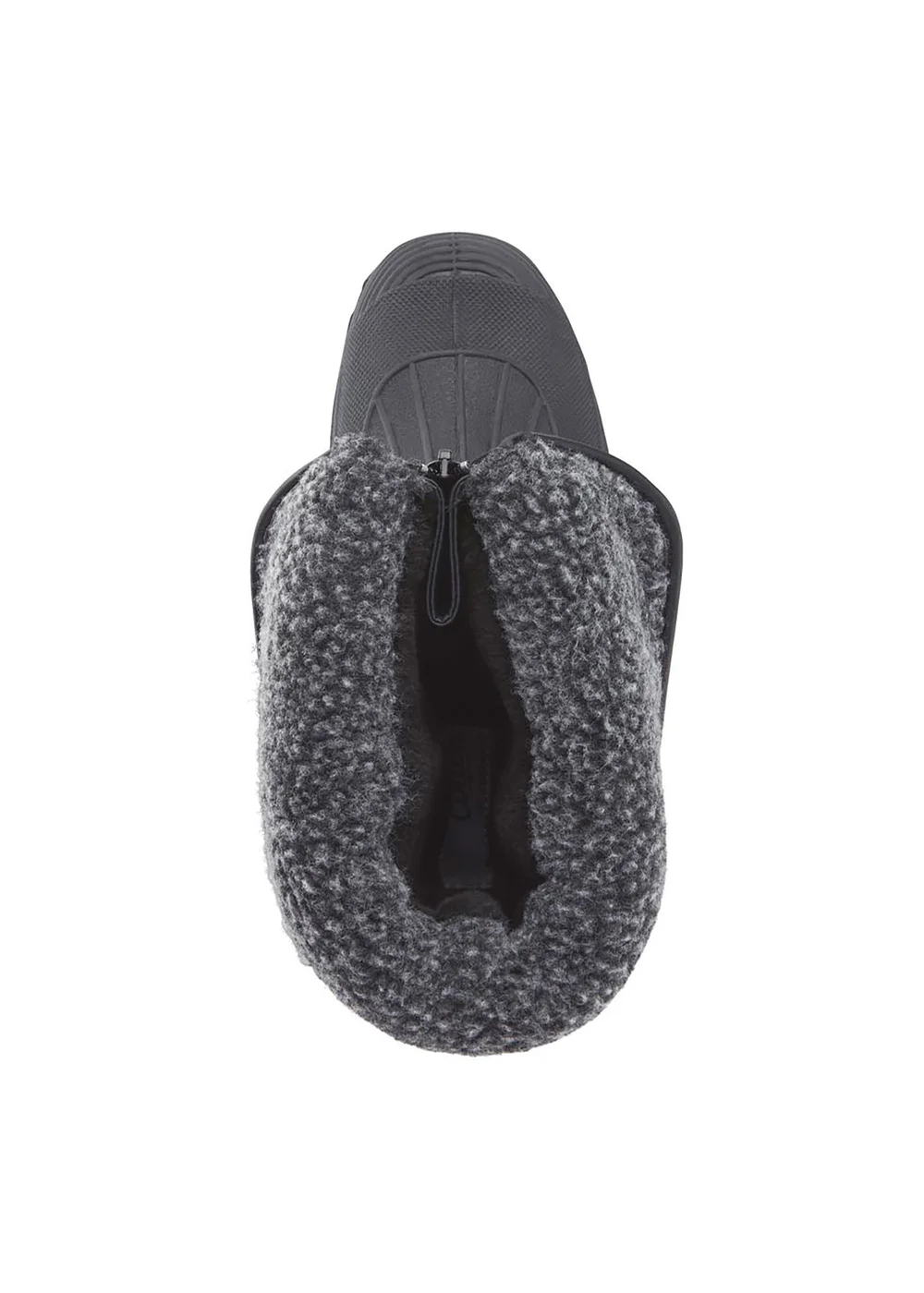 Cotton Traders Charcoal Marl Waterproof Fur Trim Highland Boots - Size 9 Image 1