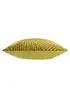 Paoletti Evoke Cut Velvet Olive Cushion - 55 x 55cm Image 3