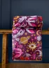 Furn Enchanted Printed Sherpa Fleece Pink Throw - 130 x 180cm Image 1