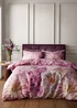 RHS x Catherine Lansfield Rosemoor Floral So Soft Duvet Cover Set Pink - Single Image 1