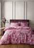 RHS x Catherine Lansfield Rosemoor Floral So Soft Duvet Cover Set Pink - Single Image 2